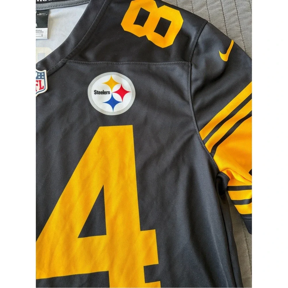 Nike Pittsburgh Steelers Antonio Brown 84 Color Rush Jersey Mens Large Black